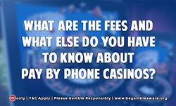 What Are the Fees and What Else Do You Have to Know About Pay by Phone Casinos?